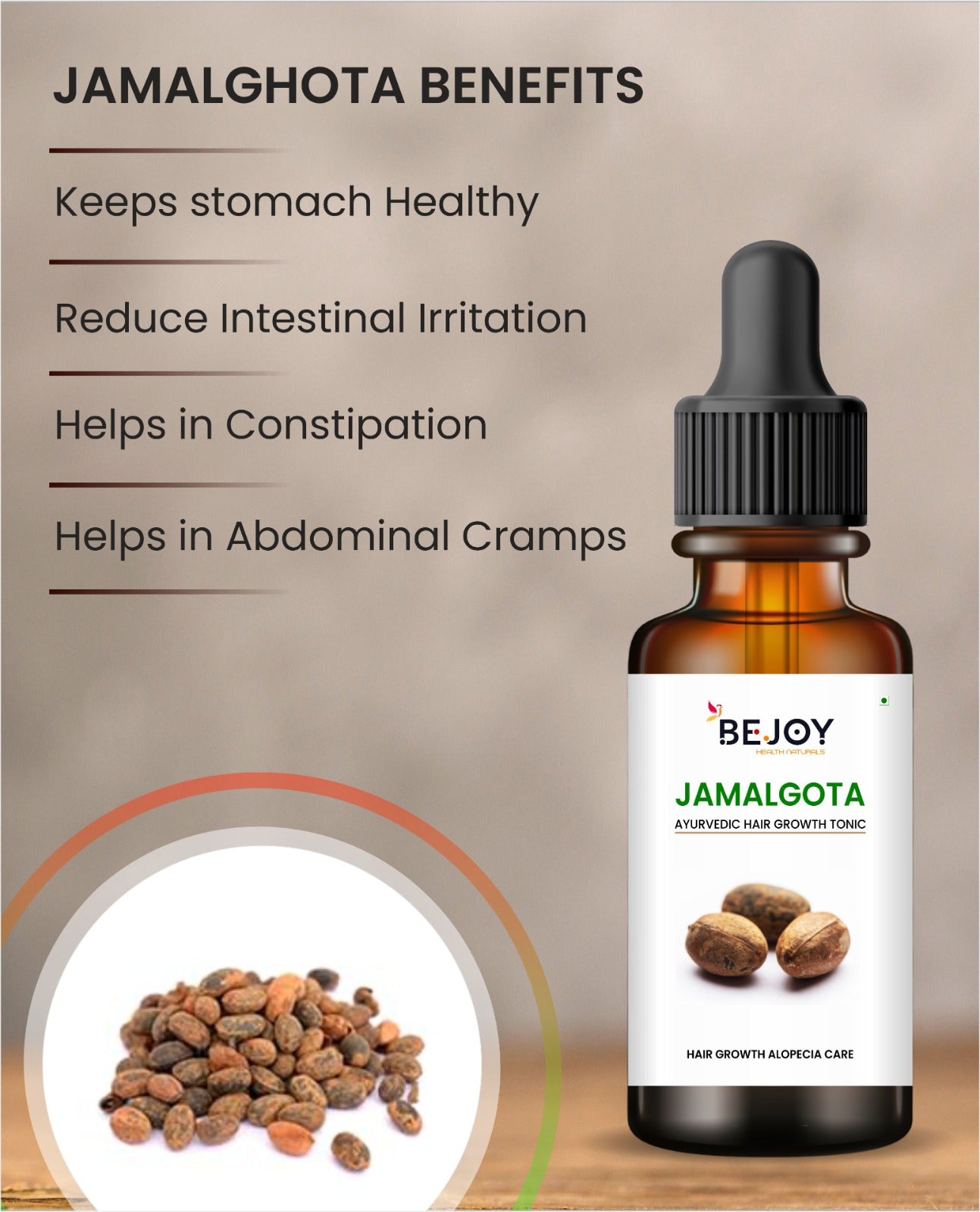 Jamalgota Ayurvedic oil For Hair fall Control and Hair growth oil for men and women