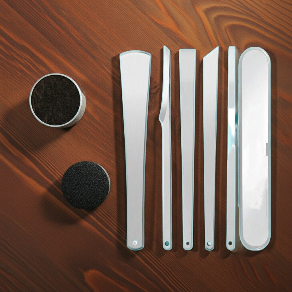 5 Pieces Pedicure Knife Set with Storage Case